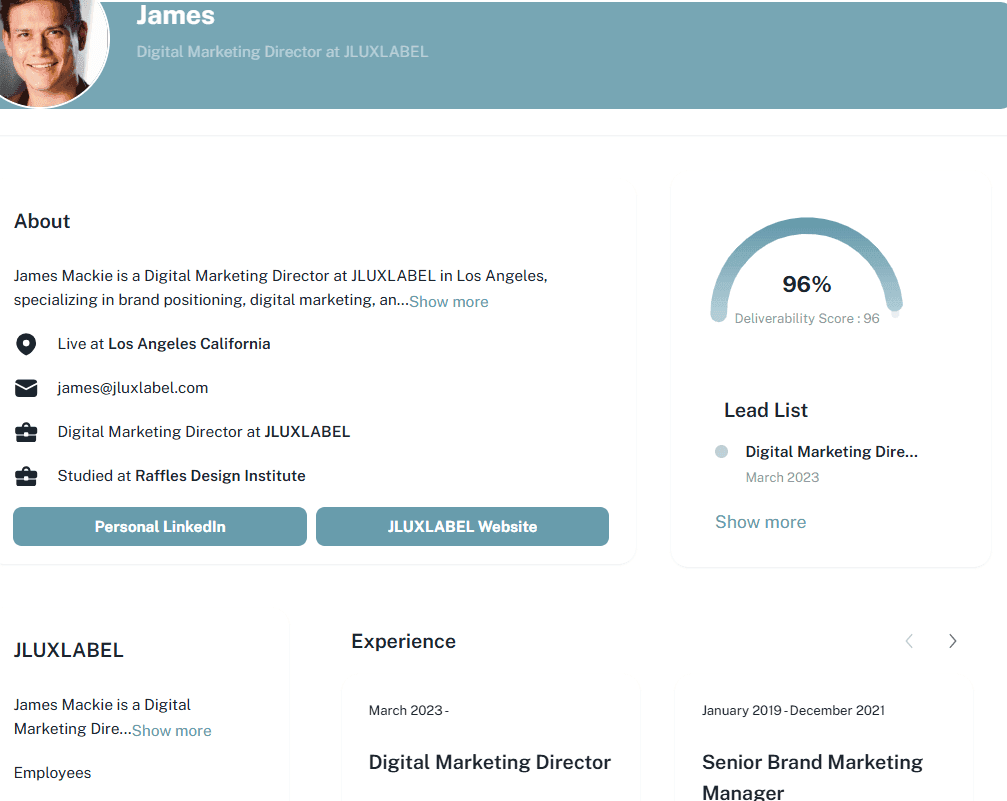 Personalized engagement dashboard